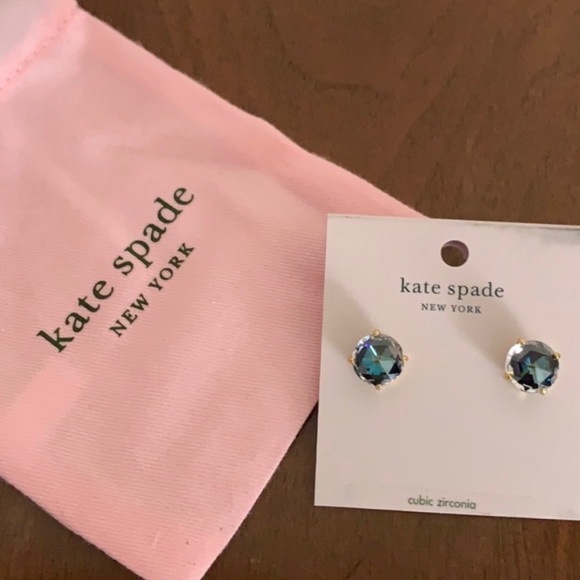 🆕 Kate Spade ♠️ New York Bright Ideas Sparkly Stud Earrings NWT New! Jet - Picture 4 of 6